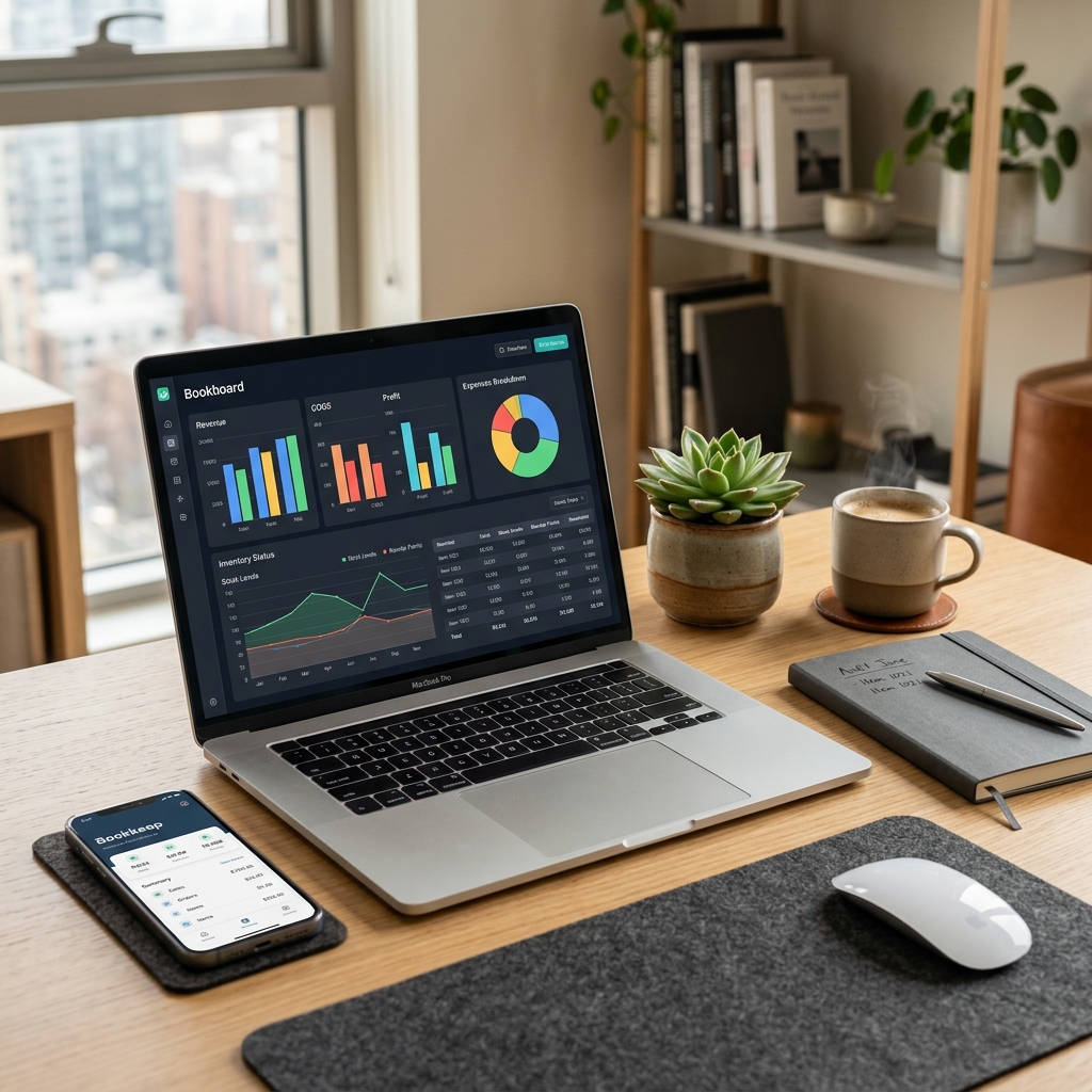 Premium Bookkeeping and Inventory Dashboard